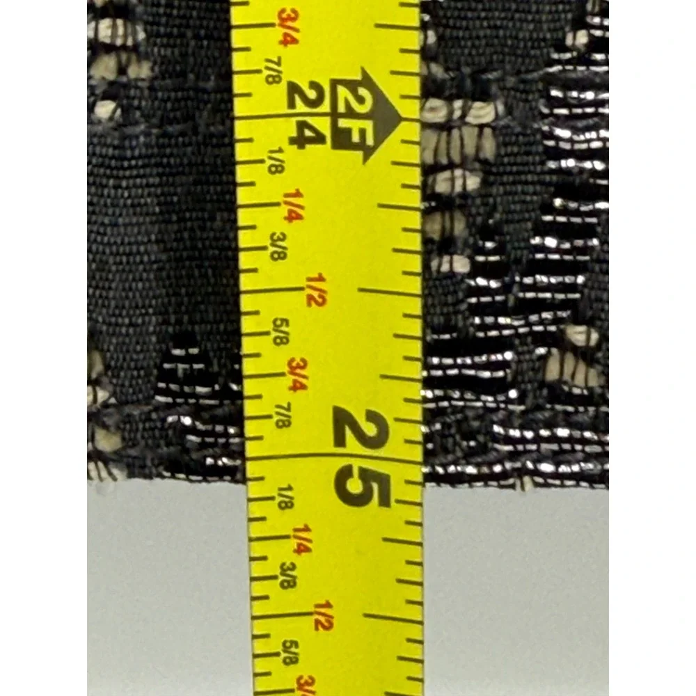 Banana‎ Republic Womens Charcoal Silver Jacquard Tie Waist Pencil Skirt Sz 4